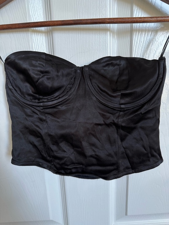 Zara Tops - Zara Black Strapless Bustier Top